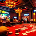 Blackjack action at 789f com online casino with elegant features, players enjoying a vibrant game atmosphere.