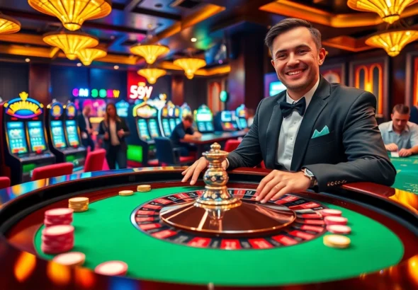 Experience the electrifying thrill of gambling at 69 VN with lively roulette and vibrant players.