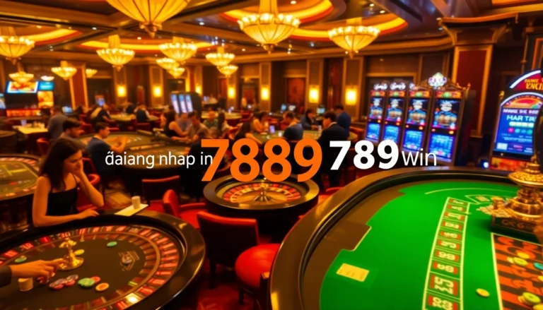 Players experiencing the thrill of casino games while đăng nhập 789win for online betting.